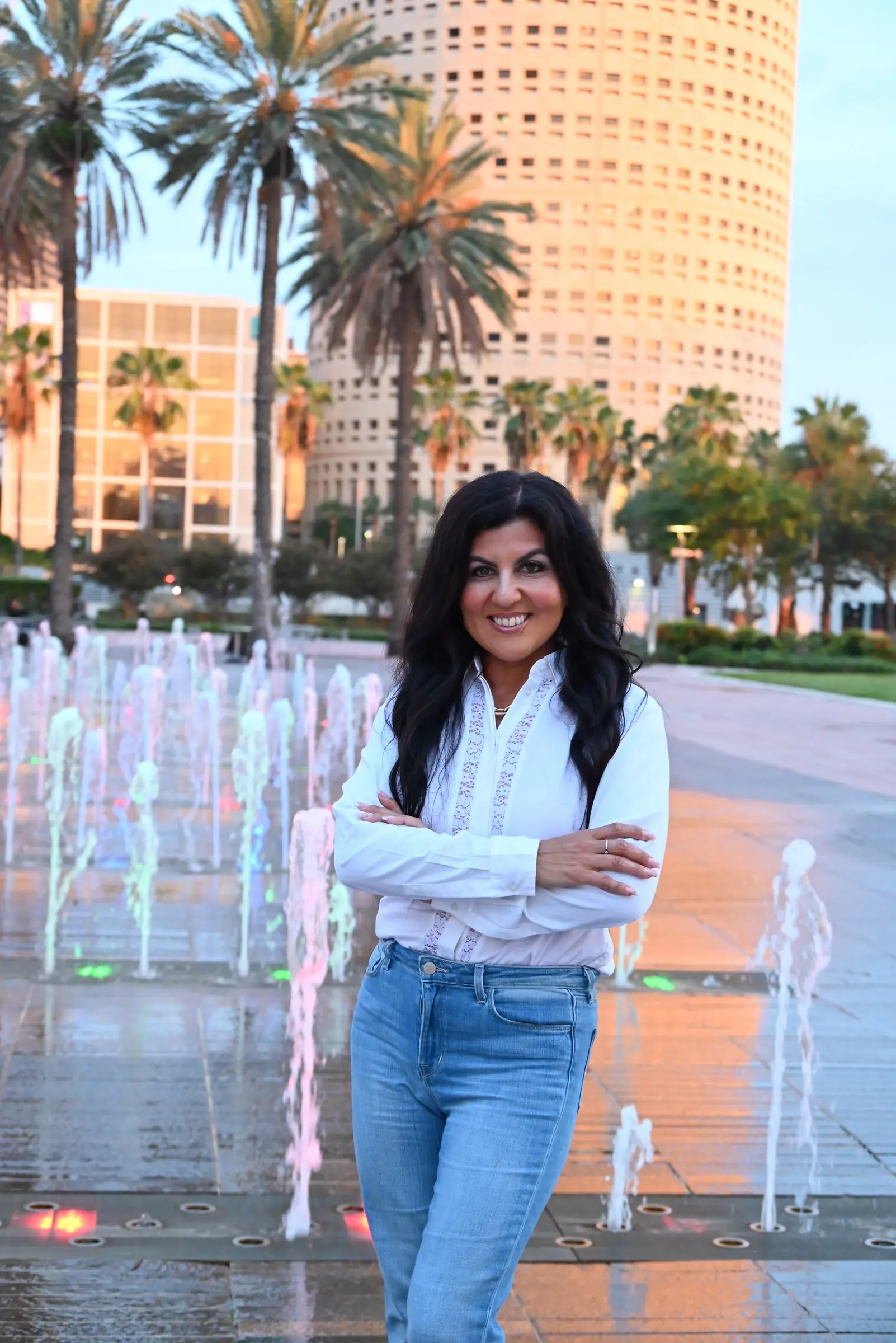 Jackie Toledo en el parque Curtis Hixon, en el centro de Tampa